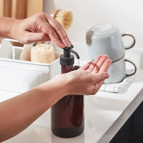 IKEA VALVARDAD Soap dispenser, brown