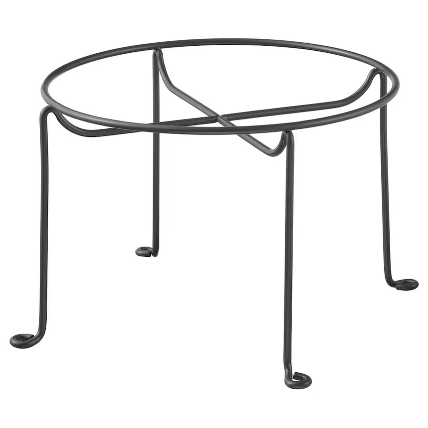 VARDAGEN Beverage jar stand with tap, dark gray
