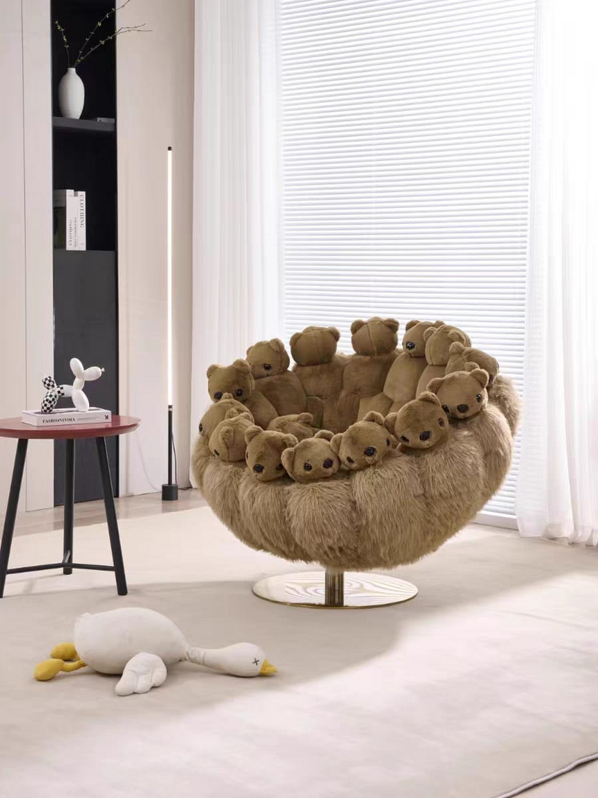 Gilbert Teddy Bear Premium Single Arm Chair