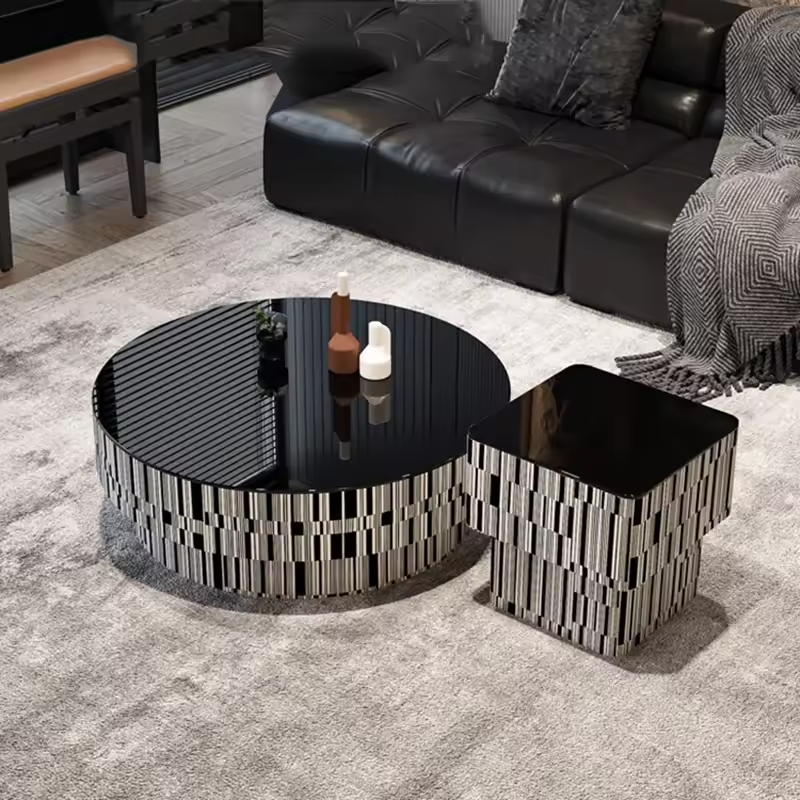 Chaze Trevona Center Table 30x90+40x40x40 cm Set of 2