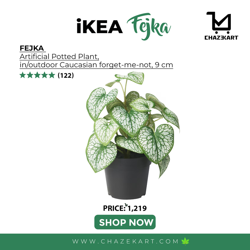 IKEA FEJKA Artificial potted plant, indoor/outdoor Caucasian forget-me-not, 9 cm