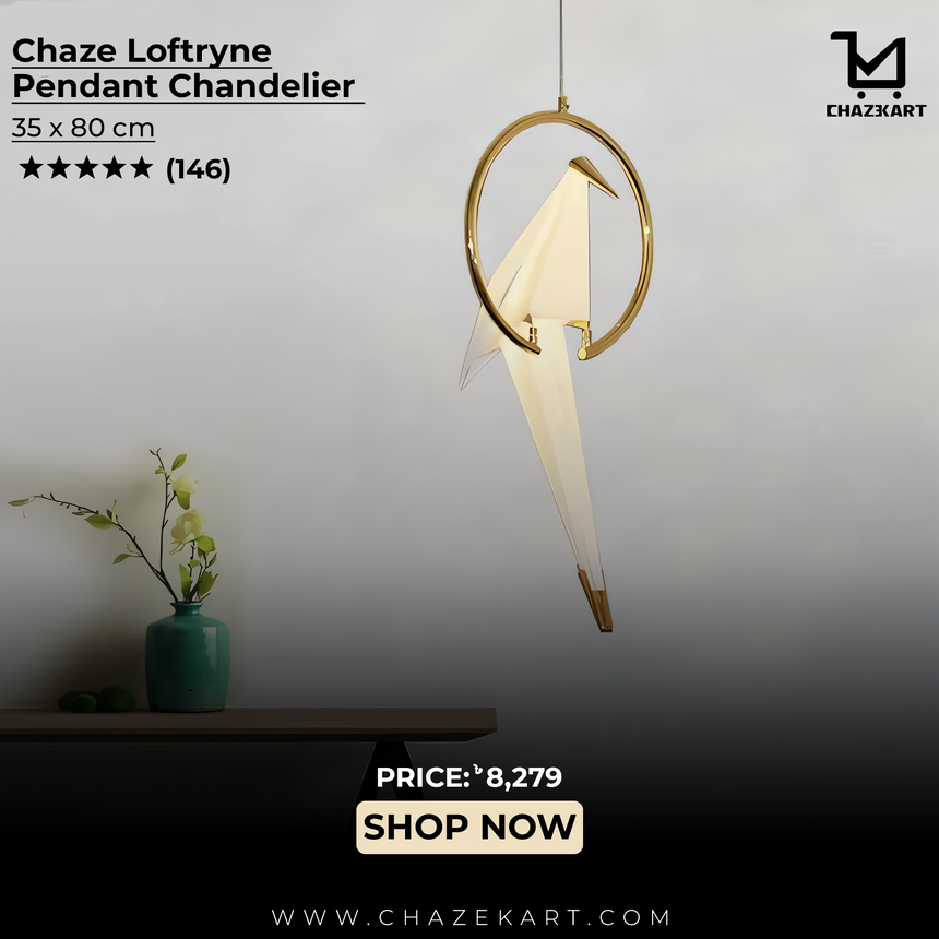 Chaze Loftryne, Pendant Lamp 35x80 cm