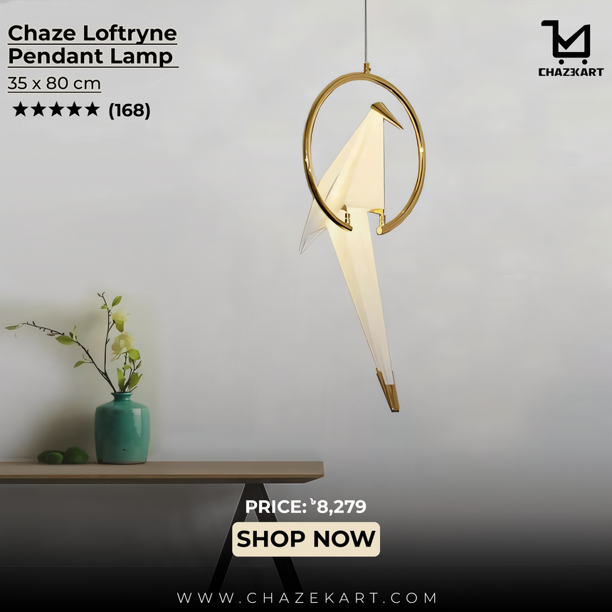 Chaze Loftryne, Pendant Lamp 35x80 cm