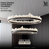 Chaze Glaciera, Living Room Chandelier 80x15 cm