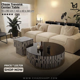 Chaze Trevona Center Table 30x90+40x40x40 cm Set of 2
