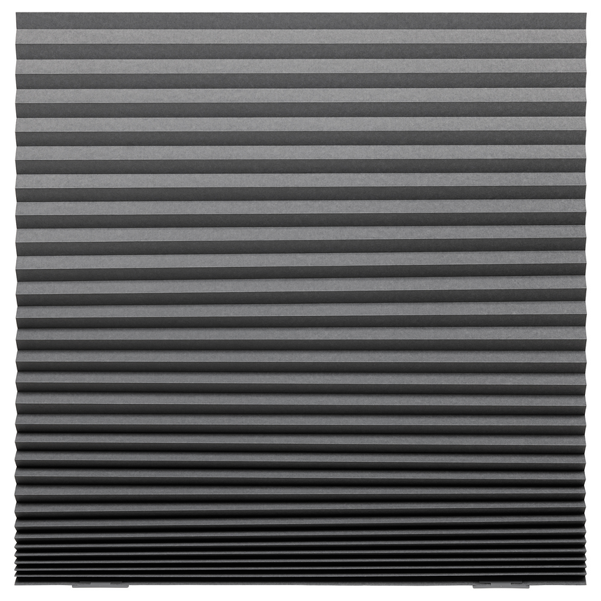 IKEA SCHOTTIS Block-out pleated blind, dark grey, 100x190 cm