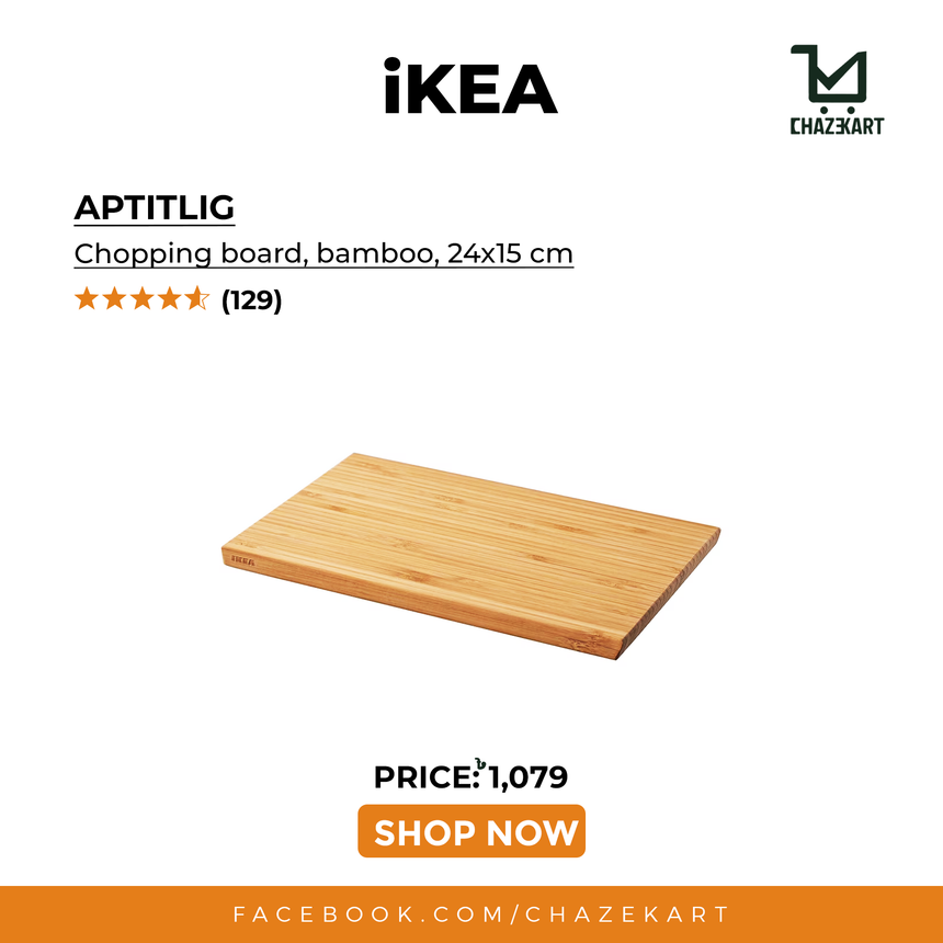 IKEA APTITLIG Chopping board, bamboo, 24x15 cm