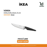 IKEA VORDA Multipurpose Knife, Black,14 cm