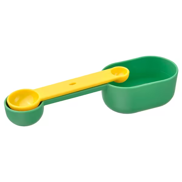 IKEA UPPFYLLD Measuring cup, set of 2, bright green/bright yellow