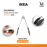 IKEA TILLAMPAD Tongs, stainless steel