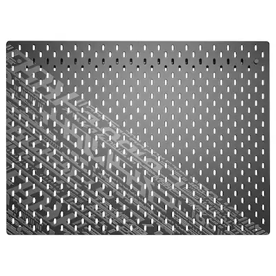 IKEA UPPSPEL Pegboard, black, 76x56 cm