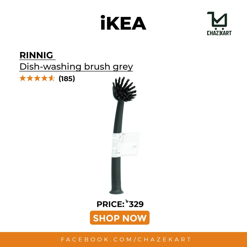 IKEA RINNIG Dish-washing brush, grey