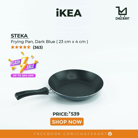 IKEA, STEKA frying pan dark blue 23 cm