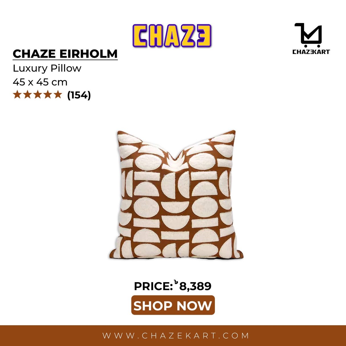 Chaze Eirholm, Luxury Pillow 45x45 cm