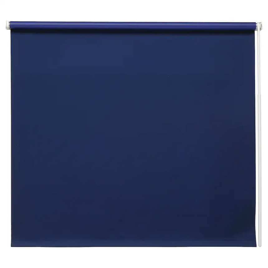 IKEA FRIDANS Block-out roller blind, blue, 60x195 cm