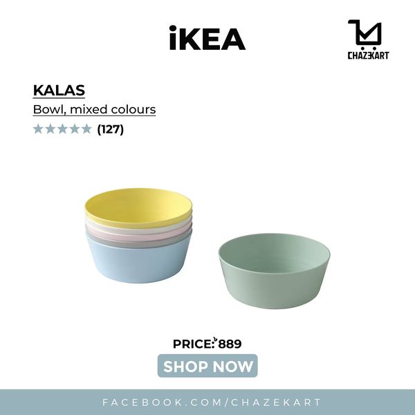 IKEA KALAS Bowl, mixed colours