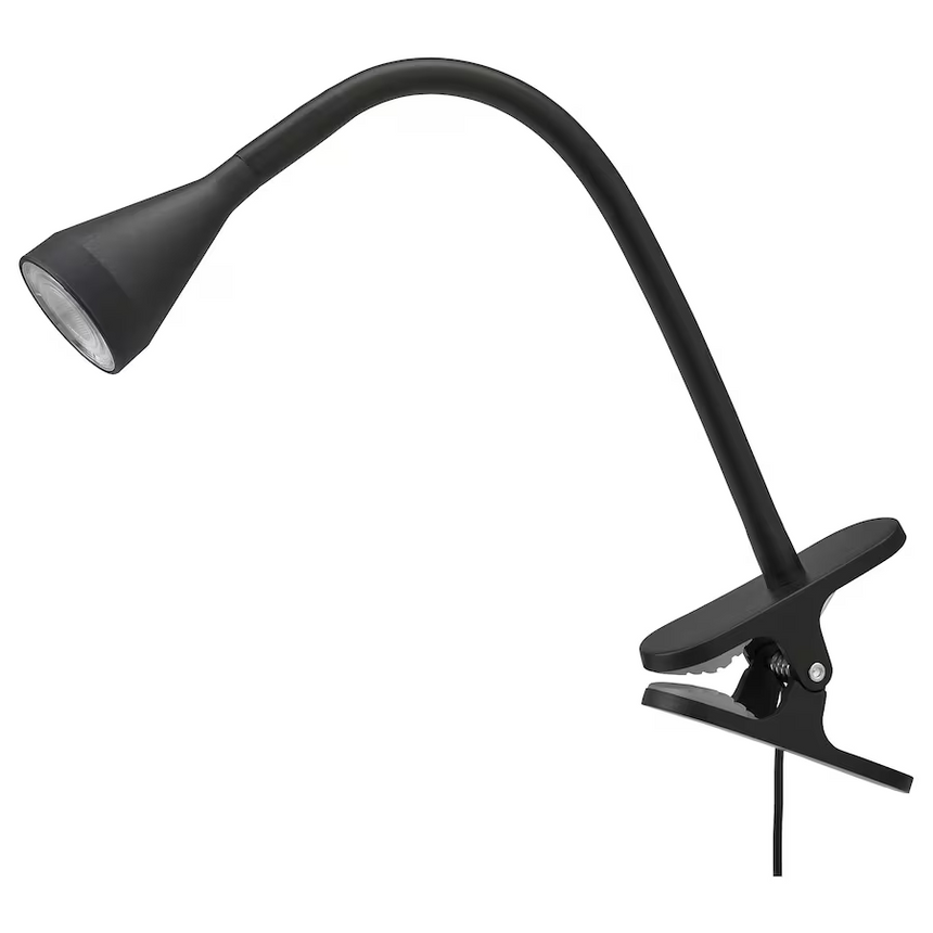 IKEA NAVLINGE LED clamp spotlight, black