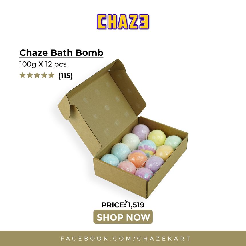 CHAZE Bath Bombs 100g x 12pcs