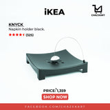 IKEA KNYCK Napkin holder, black