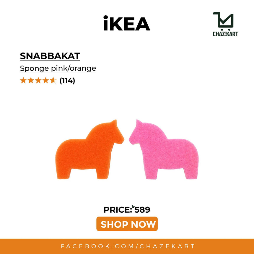 IKEA SNABBAKAT Sponge Pink/Orange