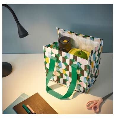 IKEA FLADDRIG lunch bag patterned/multicolour 25x16x27 cm