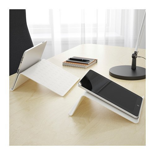 IKEA, ISBERGET tablet stand white 25x25 cm