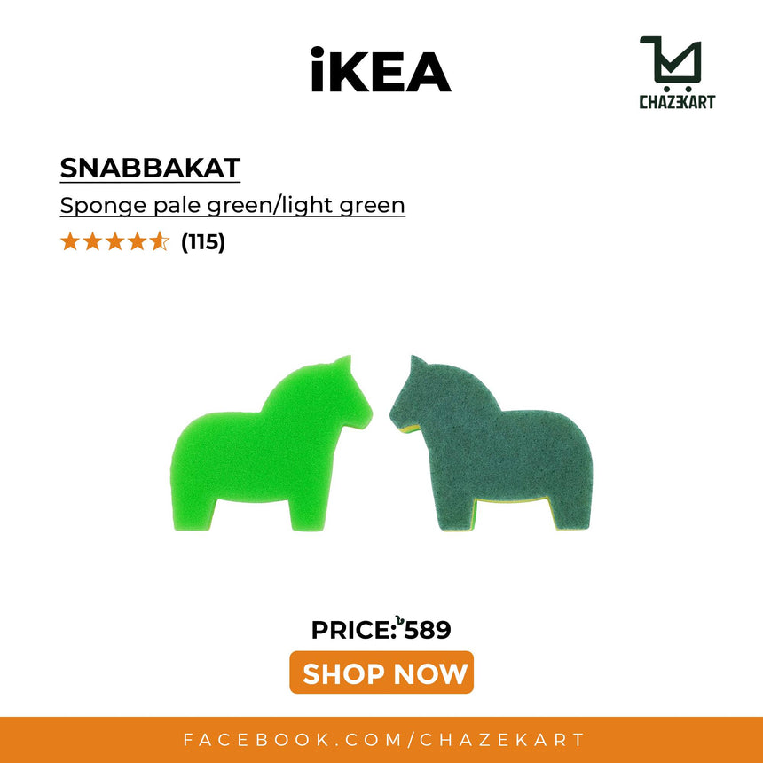 IKEA SNABBAKAT Sponge Pale Green/Light Green