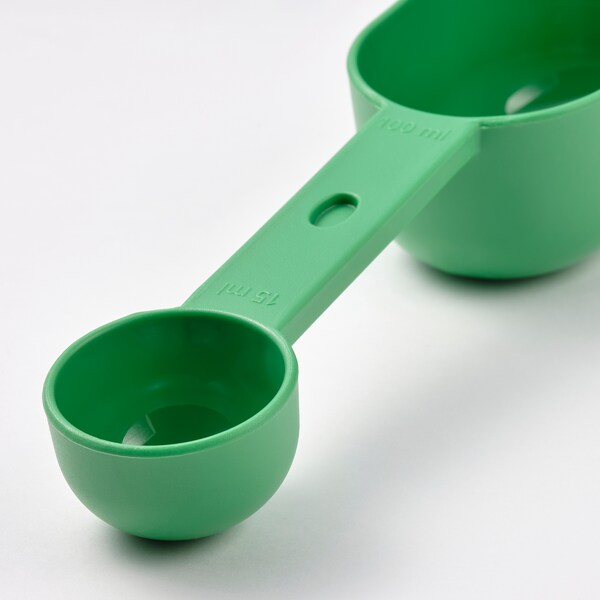 IKEA UPPFYLLD Measuring cup, set of 2, bright green/bright yellow