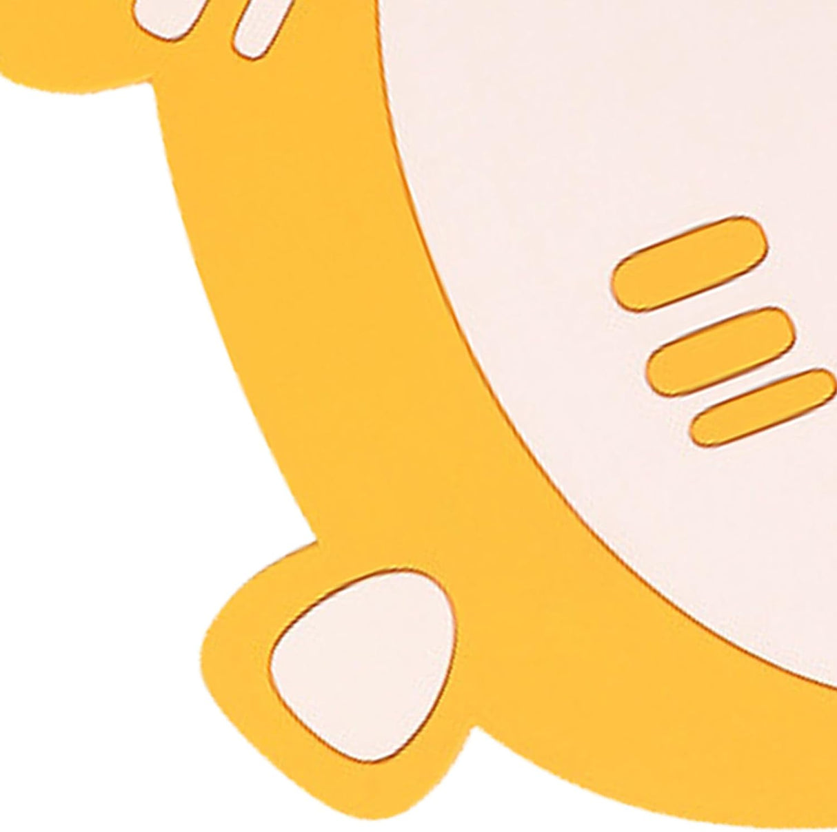 Chaze C-Toon Non-Slip Coaster, Set of 2 ( Yellow )
