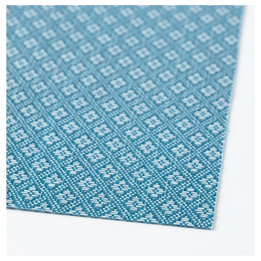 IKEA GALLRA place mat blue/patterned 45x33 cm