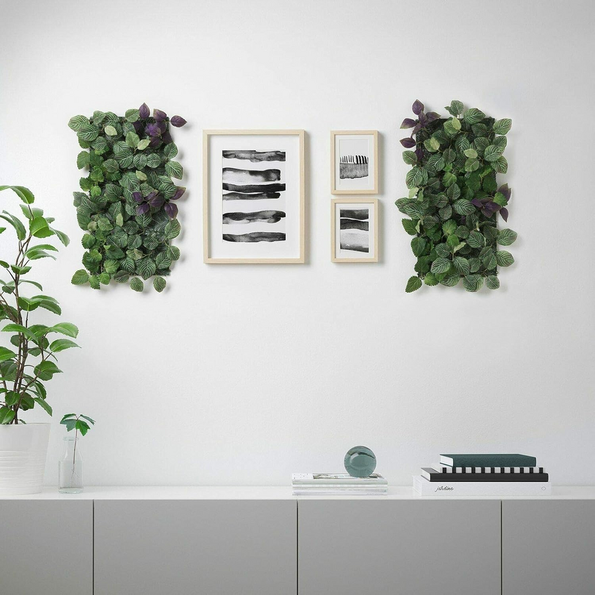 IKEA FEJKA Artificial plant, Wall Mounted/In/Outdoor Green/Lilac, 26x26 cm