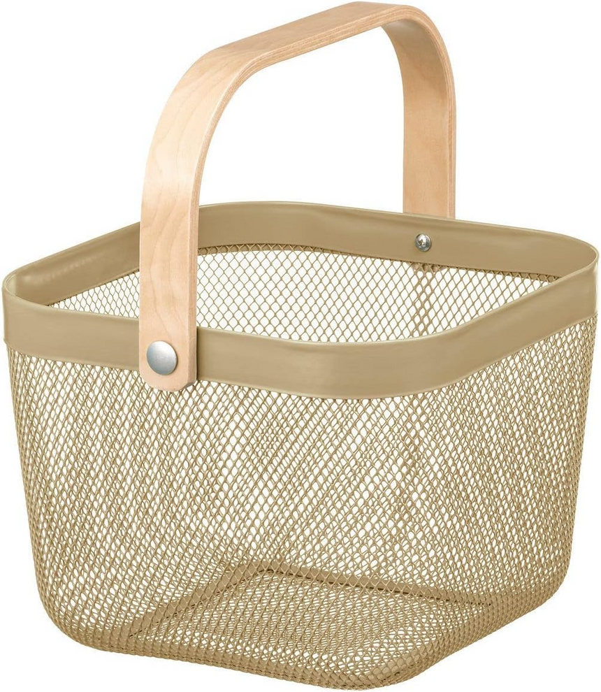 IKEA RISATORP Basket, Olive, 25x26x18 cm