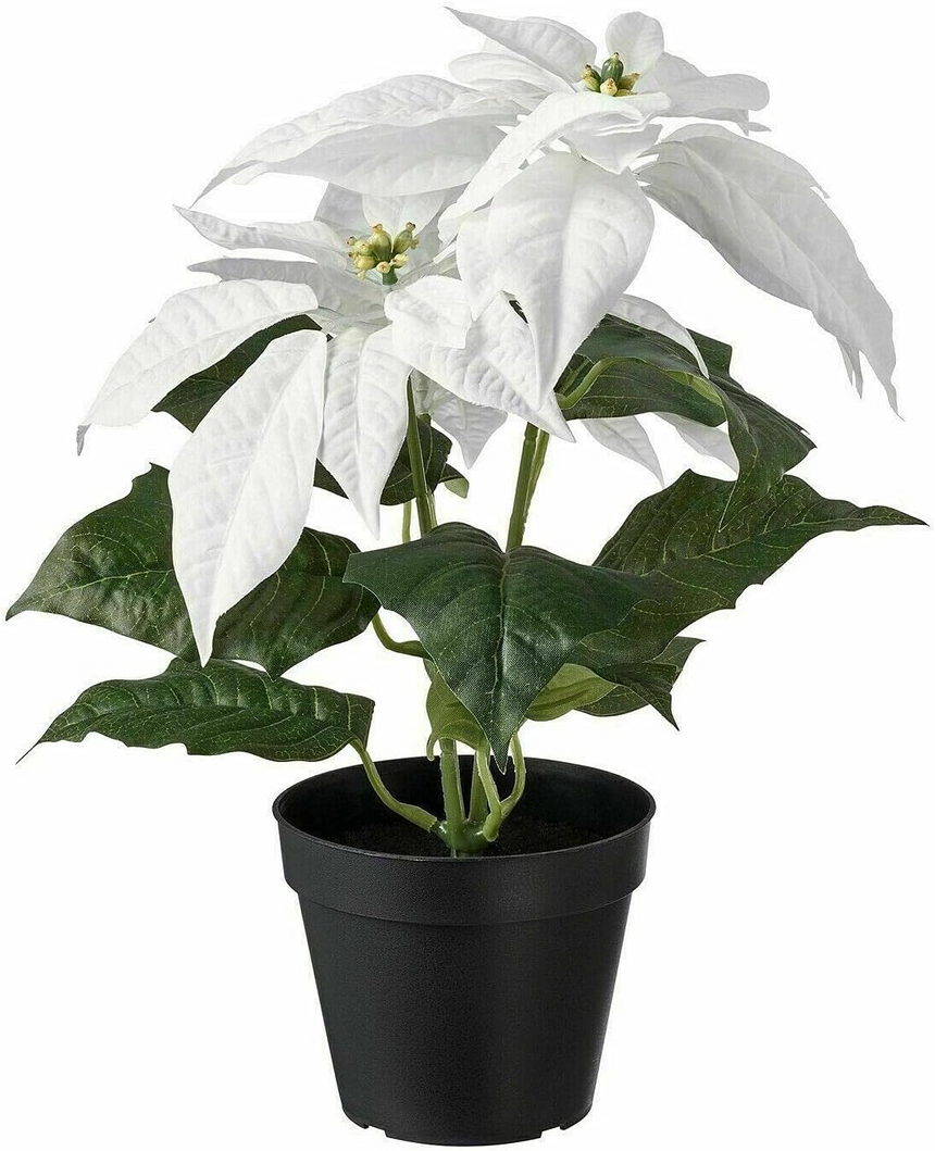 IKEA FEJKA artificial potted plant in/outdoor/ Poinsettia, 12 cm