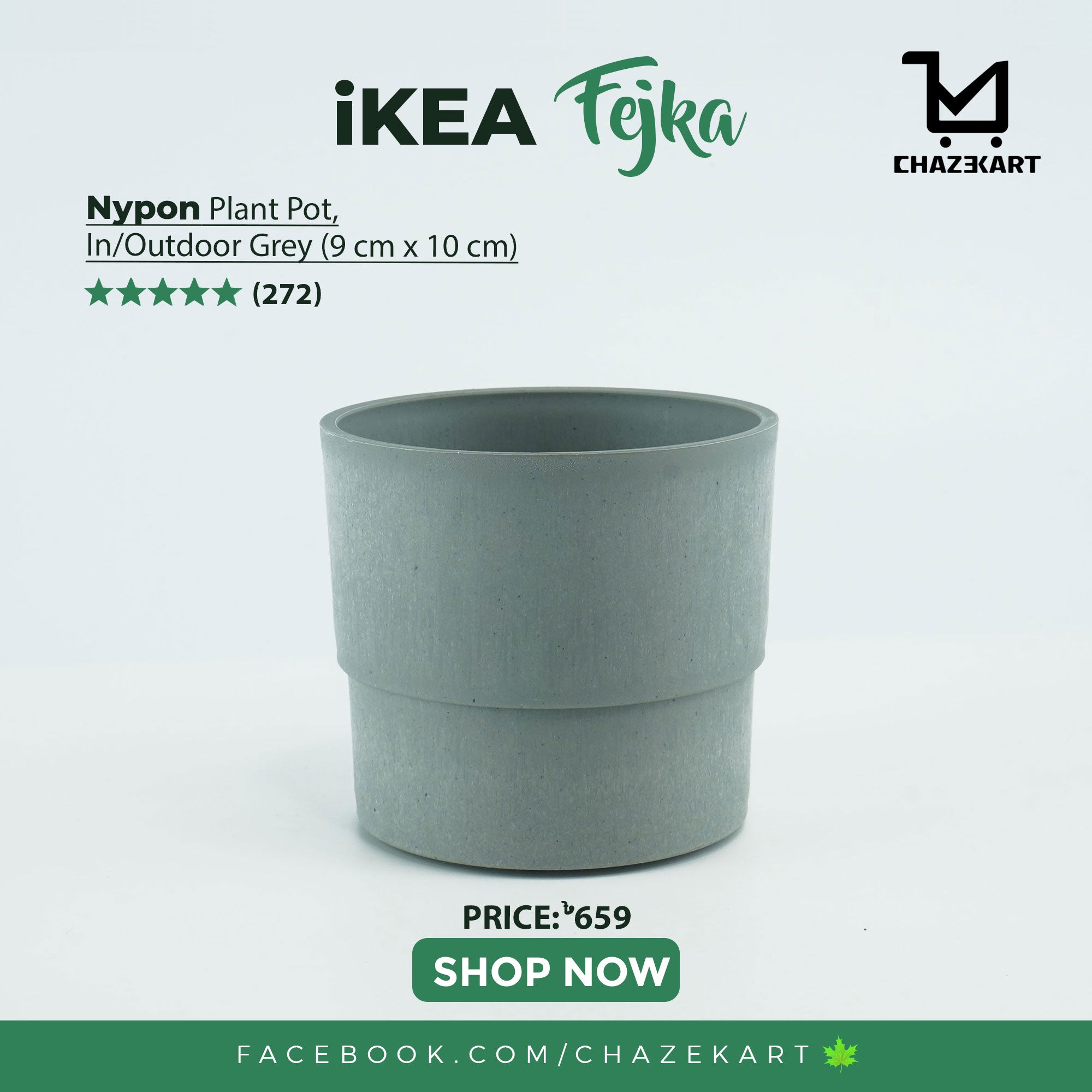 nypon plant pot ikea IKEA NYPON Plant pot, in/outdoor grey, 9 cm – ChazeKart