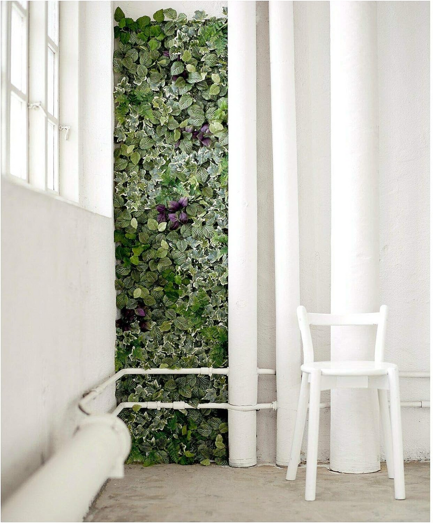 IKEA FEJKA Artificial plant, Wall Mounted/In/Outdoor Green/Lilac, 26x26 cm