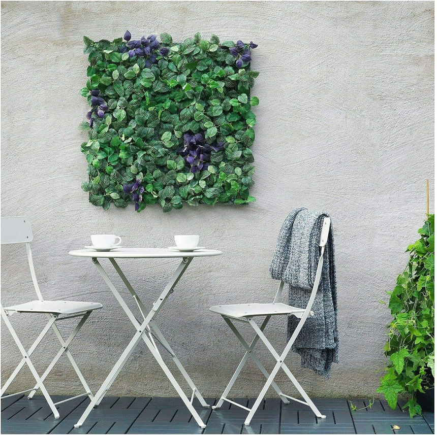 IKEA FEJKA Artificial plant, Wall Mounted/In/Outdoor Green/Lilac, 26x26 cm