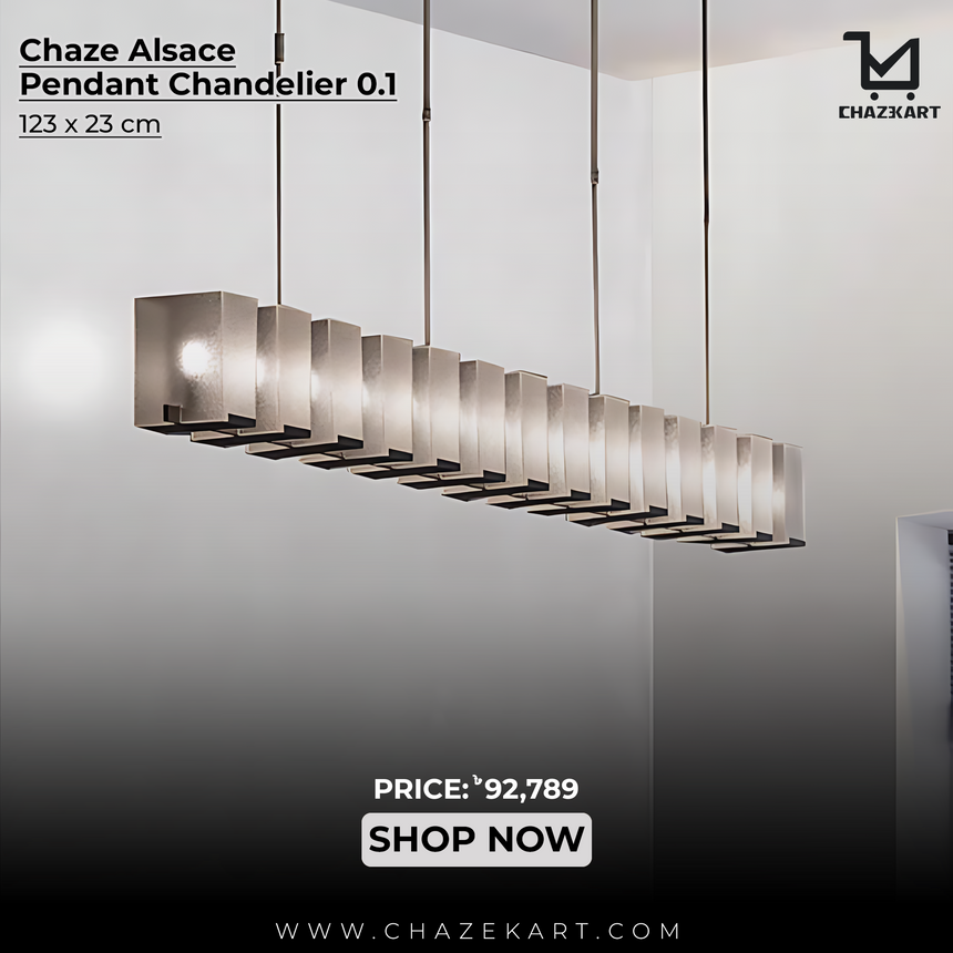 Chaze Alsace, Dining Chandelier 23x123 cm