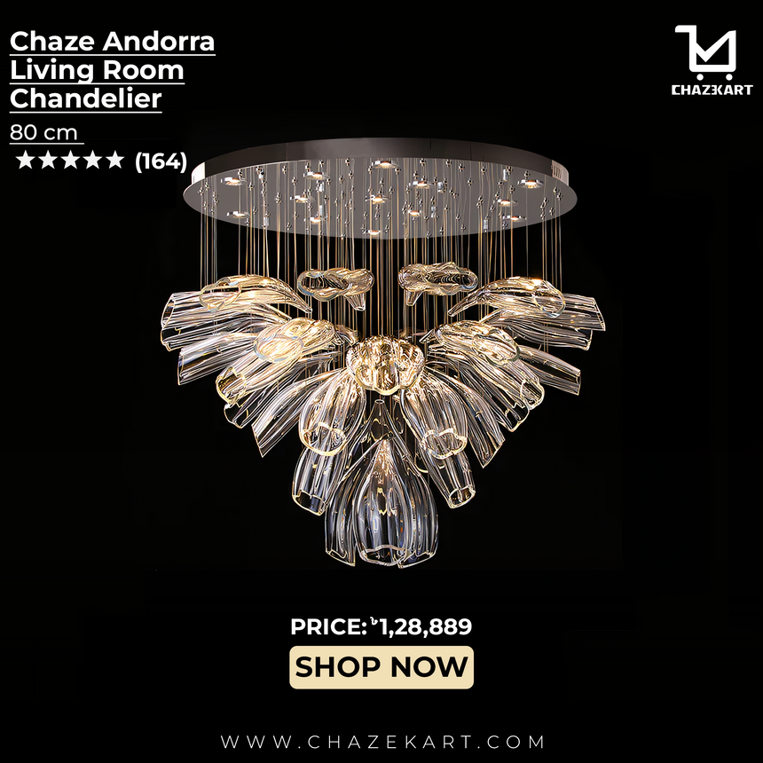 Chaze Andorra, Living Room Chandelier 80 cm