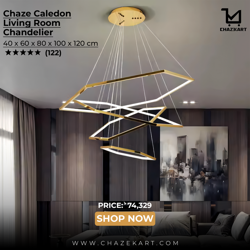 Chaze Caledon, Living Room Chandelier 40x60x80x100x120 cm