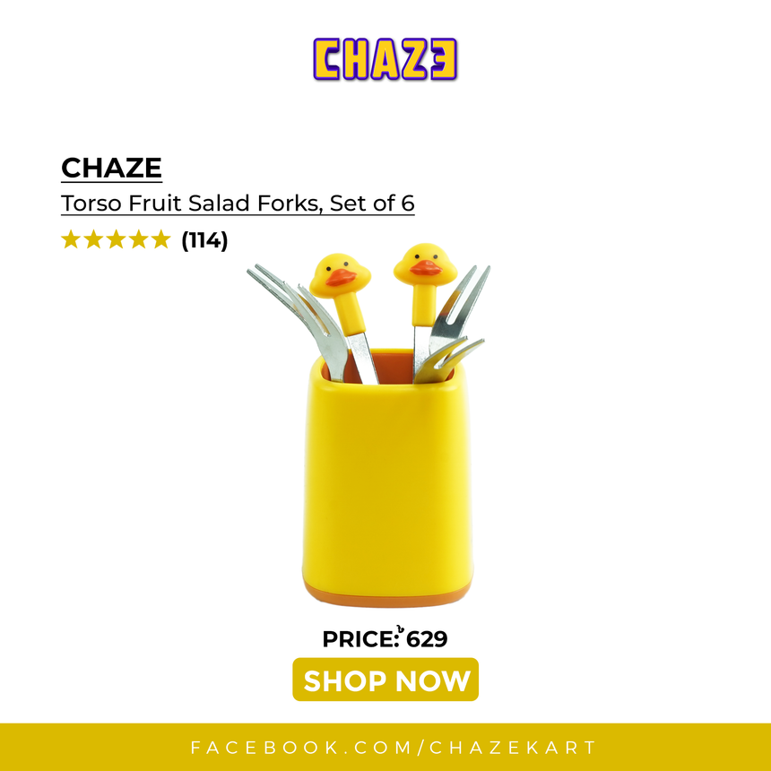 Chaze Torso Fruit Salad Forks, Set of 6