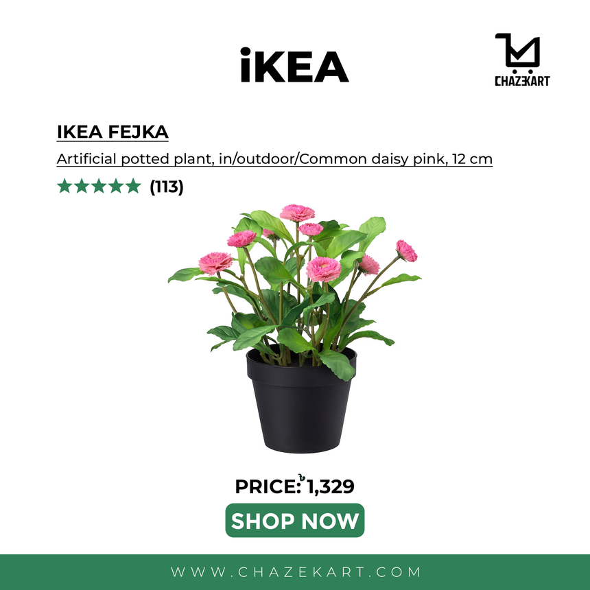 IKEA FEJKA Artificial potted plant, in/outdoor/Common daisy pink, 12 cm