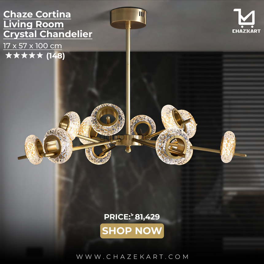 Chaze Cortina, Living Room Chandelier 17x57x100 cm