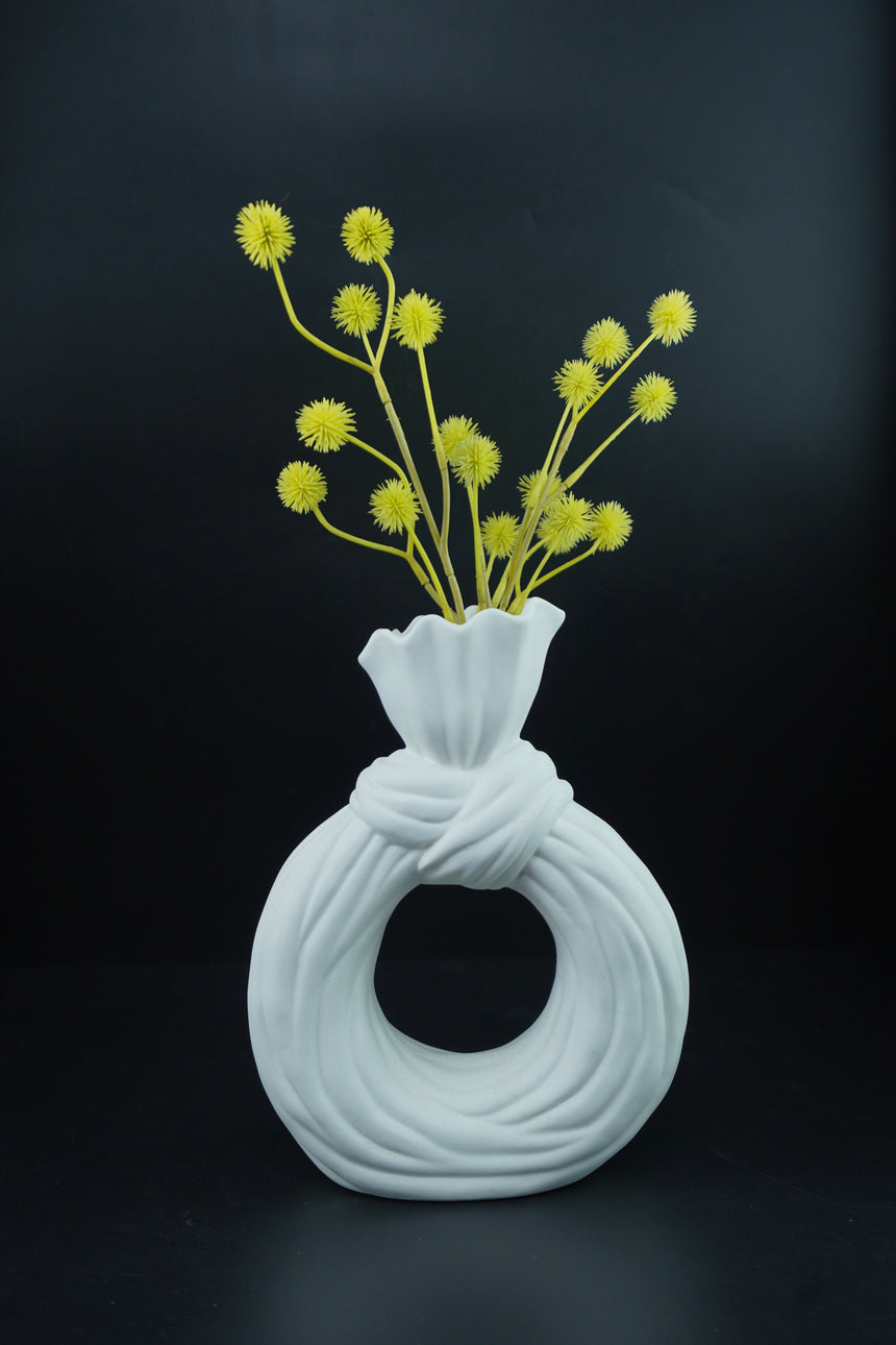 CHAZE Solentra Ceramic Vase White