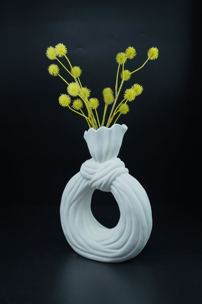 CHAZE Solentra Ceramic Vase White