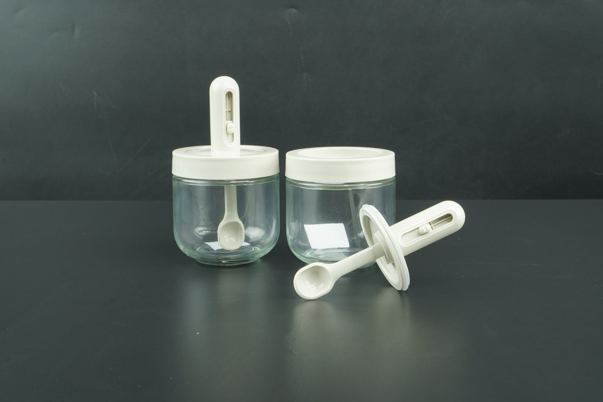 CHAZE TENVIK Spice Jar with Spoon, set of 2