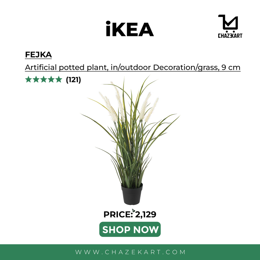 IKEA FEJKA Artificial potted plant, in/outdoor decoration/grass 9 cm