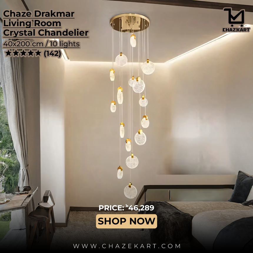 Chaze Drakmar, Living Room Chandelier 40x200 cm