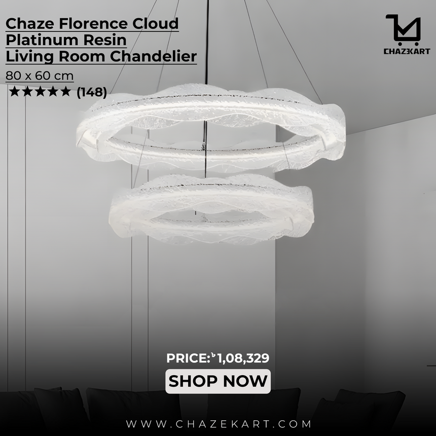 Chaze Florence Cloud, Living Room Chandelier 80x60 cm