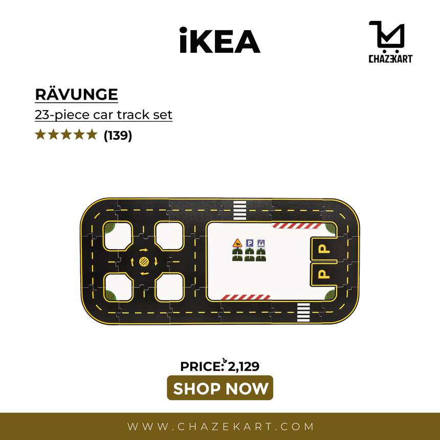 IKEA RAVUNGE 23-piece car track set