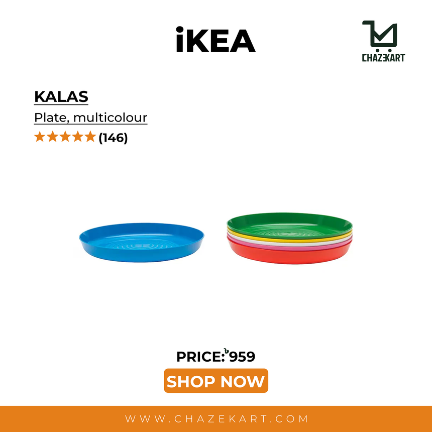 IKEA KALAS Plate, multicolour